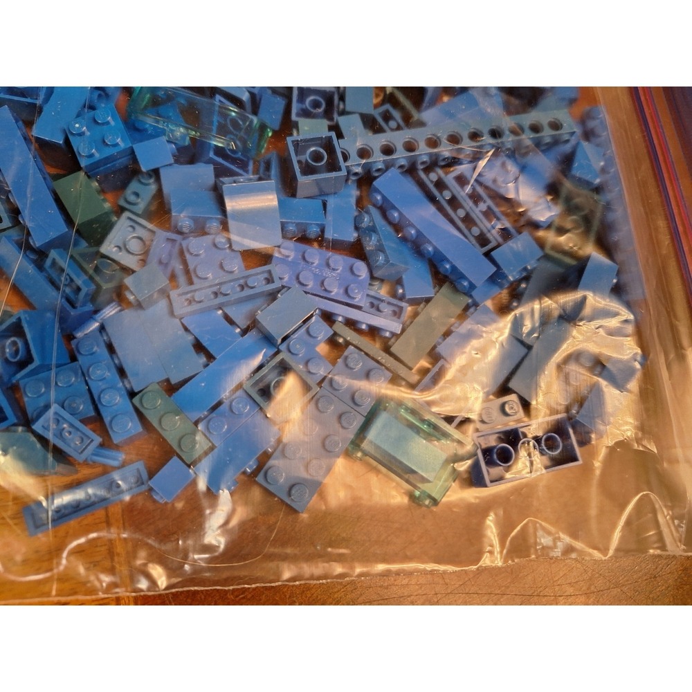 LEGO Blue Bulk Bricks and Parts 1/2 pound bag of Mixed Assorted Specialty Pieces - Picture 7 of 13